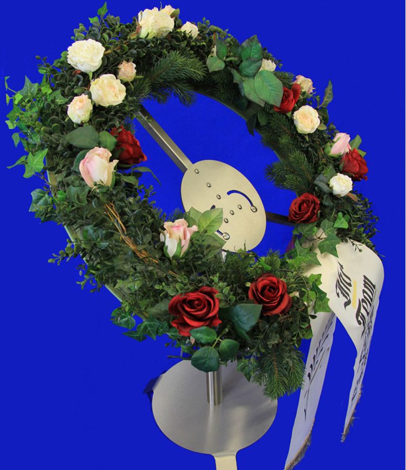 Vario-Kranzhalter aus Edelstahl 