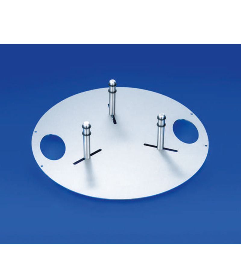 Urnentrage aus Edelstahl mit Griffmulden und 3 verstellbaren Bolzen