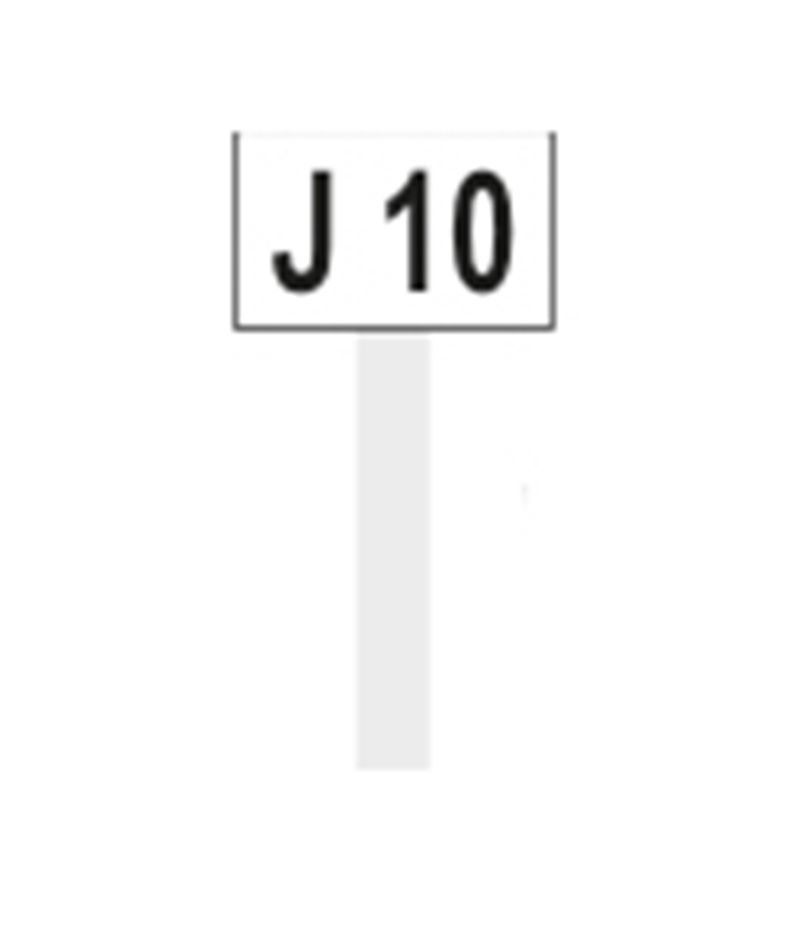 Grabnummer, 50 x 80 mm