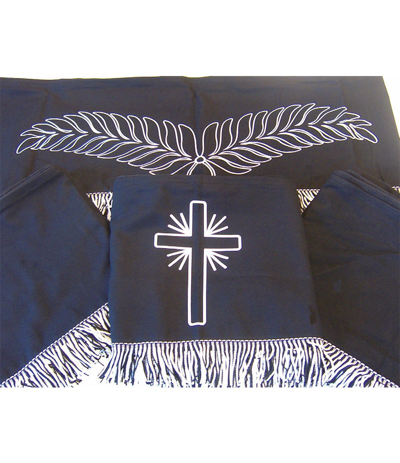 Behang für Katafalk- und Zellenbahrwagen