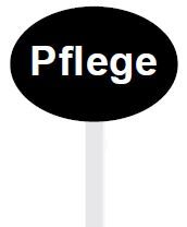 Ovales PVC-Schild 63 x 48 mm