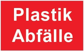 Schild zur Abfalltrennung