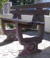 Bodenanker für Bank