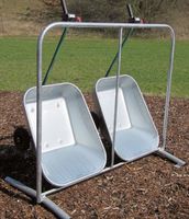 Pfandstation mit 2 Wagen