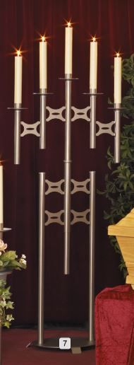 Leuchter, 5-lichtig, Pyramidenform