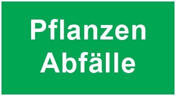Schild zur Abfalltrennung 