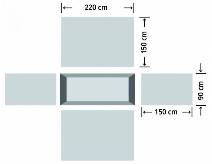 Grabmattenset ohne Haken