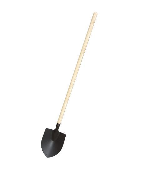 Pastorenschaufel mit langem Holzstiel