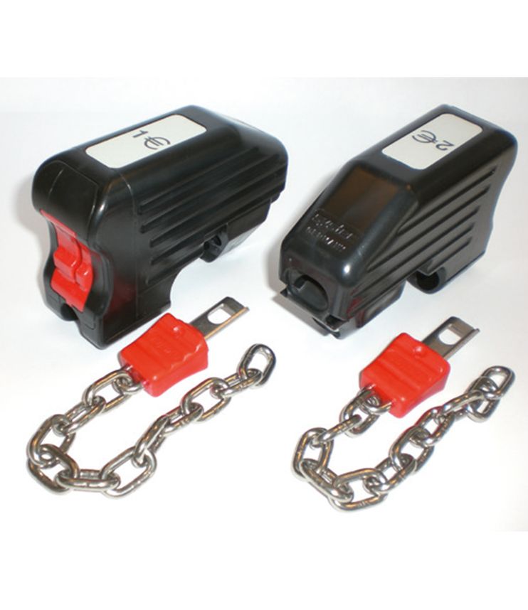 Münzschloss, lose, mit Kette