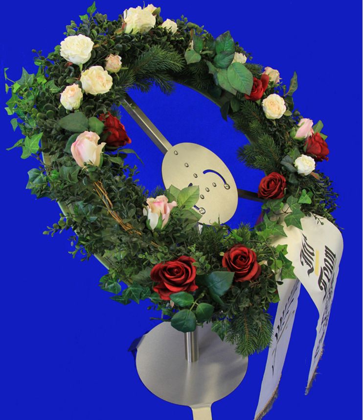 Vario-Kranzhalter aus Edelstahl 