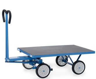 Handpritschenwagen ohne Bordwände 2000x1000 mm, Vollgummiräder