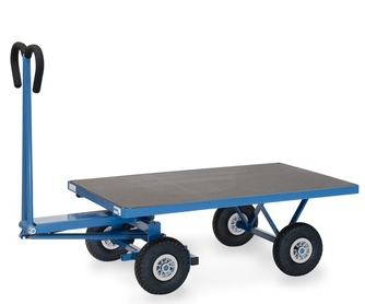 Handpritschenwagen ohne Bordwände 2000x1000 mm, Luftgummiräder