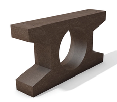 Bodenanker für Bank