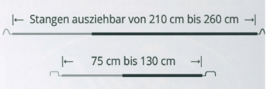 Grabmattenset mit Teleskopstangen