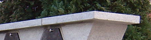 Mauerabschlussplatten, 65 x 8 cm