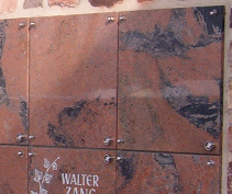 Urnenfachabdeckung "Quader"