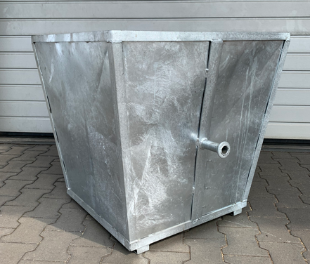 Abfallbehälter , Größe 1, Ganzblech